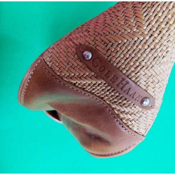 Rare Cole Haan Jeweled Leather Tote - Picture 4 of 7